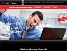 Tablet Screenshot of printcom.fi
